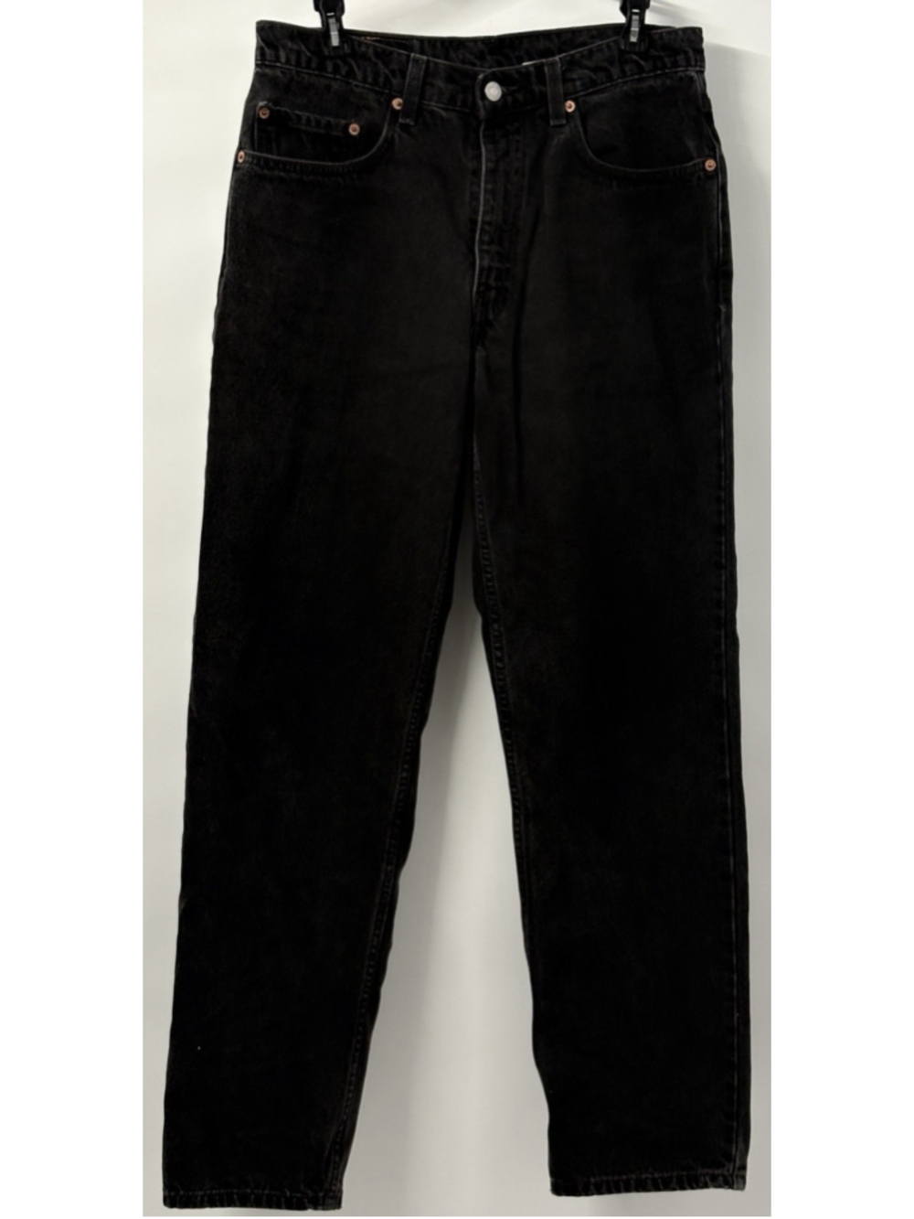Vintage Levi's 550 Black Jeans W33 L32 Mens Relaxed Fit Tapered 90s Y2K Grunge